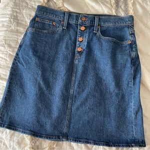 New J Crew denim mini skirt Size 29